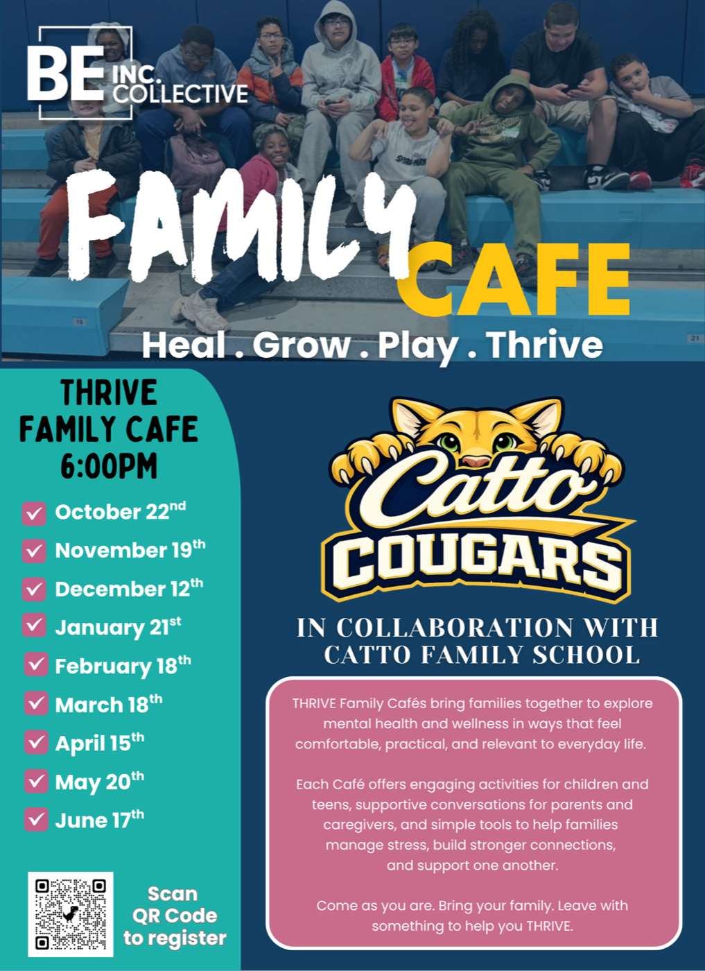 Catto Family School English flyer